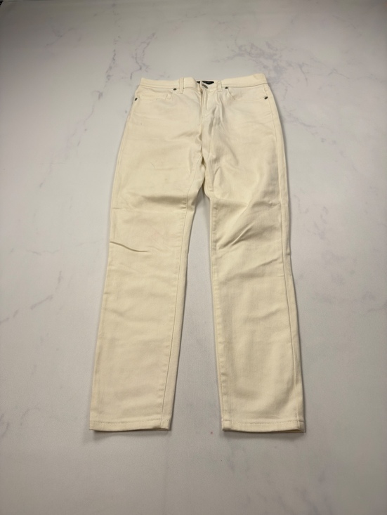 Banana Republic Denim - Banana Republic Skinny Fit Jeans Cream 2010s Slim Fit - Womens 28 / 6R